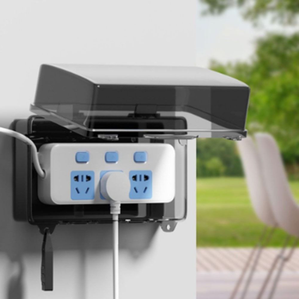 Outdoor Power Strip Weatherproof - Kotak Steker Plastik Tahan Lama Kotak