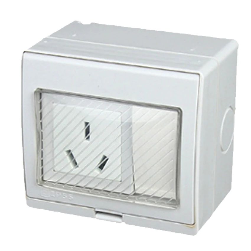Outdoor Power Outlet Extension - Stopkontak Dinding Luar Ruangan Anti Air