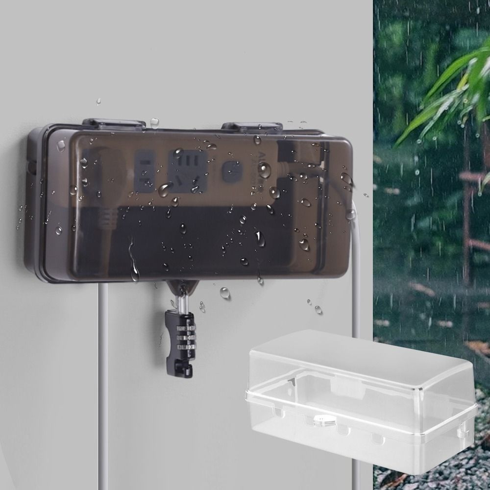 Outdoor Power Outlet Extension - Kotak Steker Plastik Tahan Lama Anti