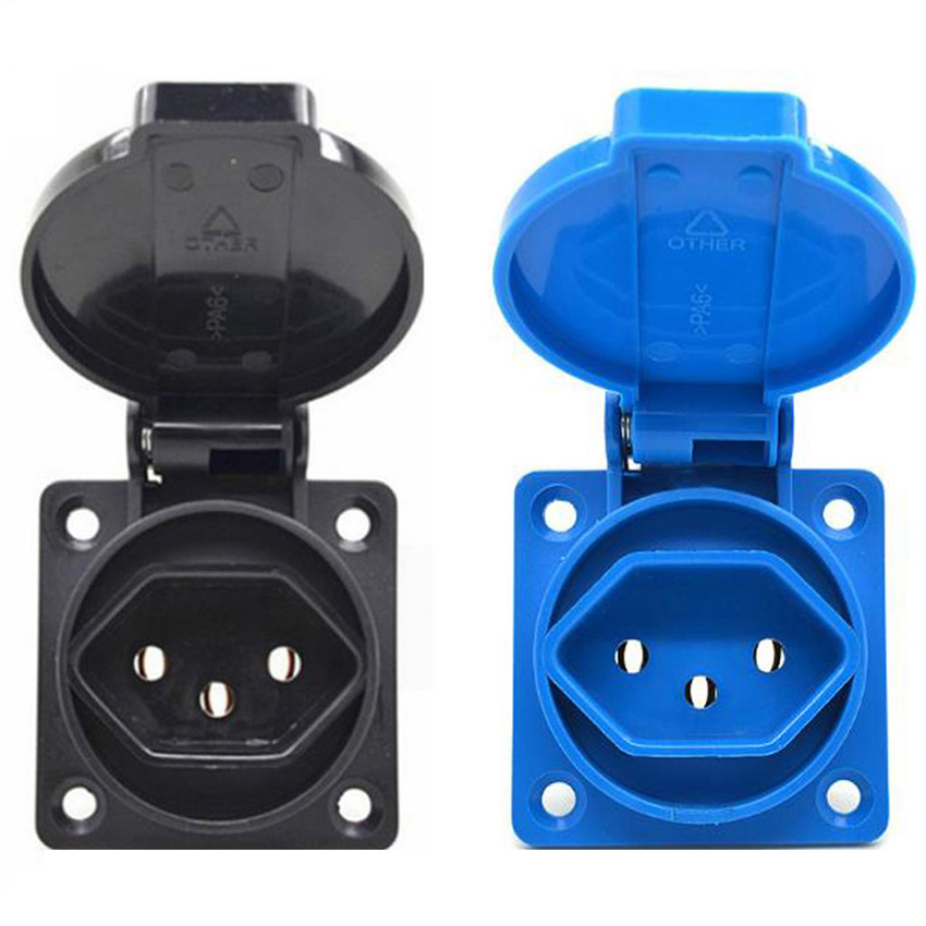 Outdoor Power Outlet Extension - 1 Buah Soket Industri Tahan Air