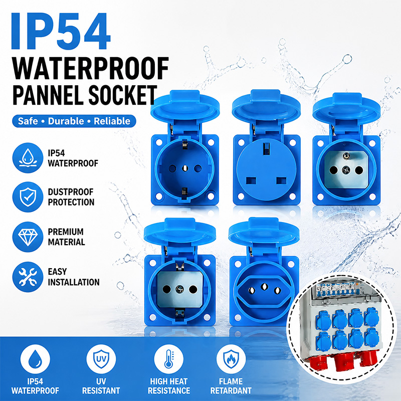 Outdoor Power Wash - Stopkontak Panel Industri Tahan Air IP54