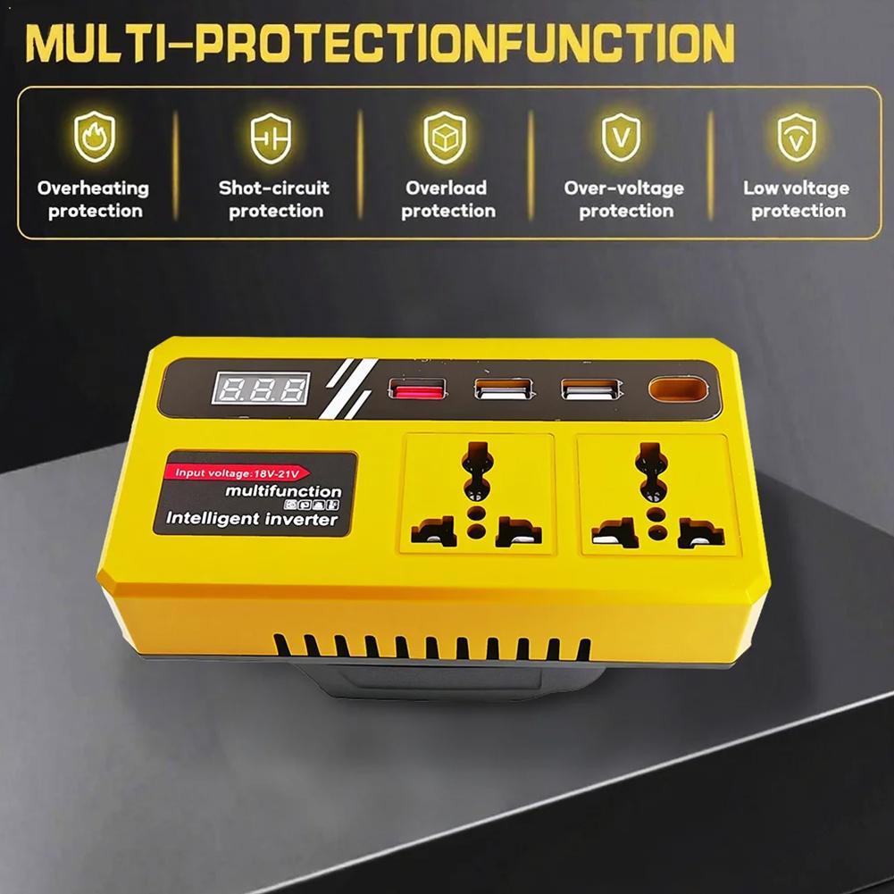 Outdoor Power Inverter - Inverter Daya 18-21V AC 220V/110V Port