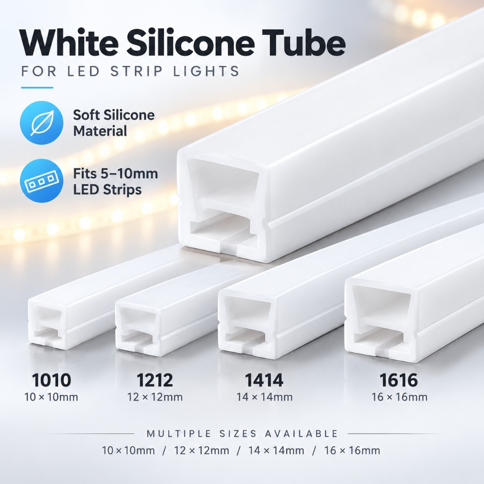 Outdoor Power Strip Weatherproof - Lampu Neon Tali Silikon Tahan Air