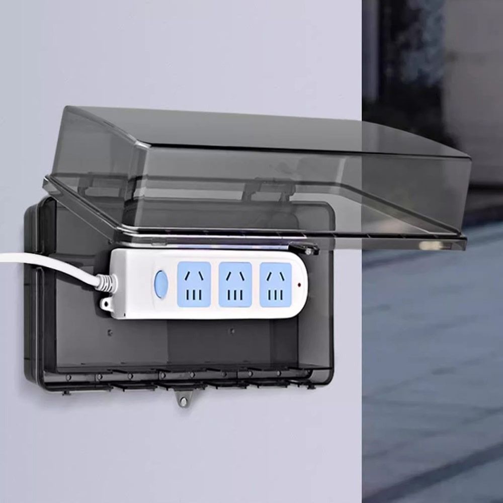 Kotak Steker Plastik Tahan Lam - Outdoor Power Strip Weatherproof ulasan dan harga