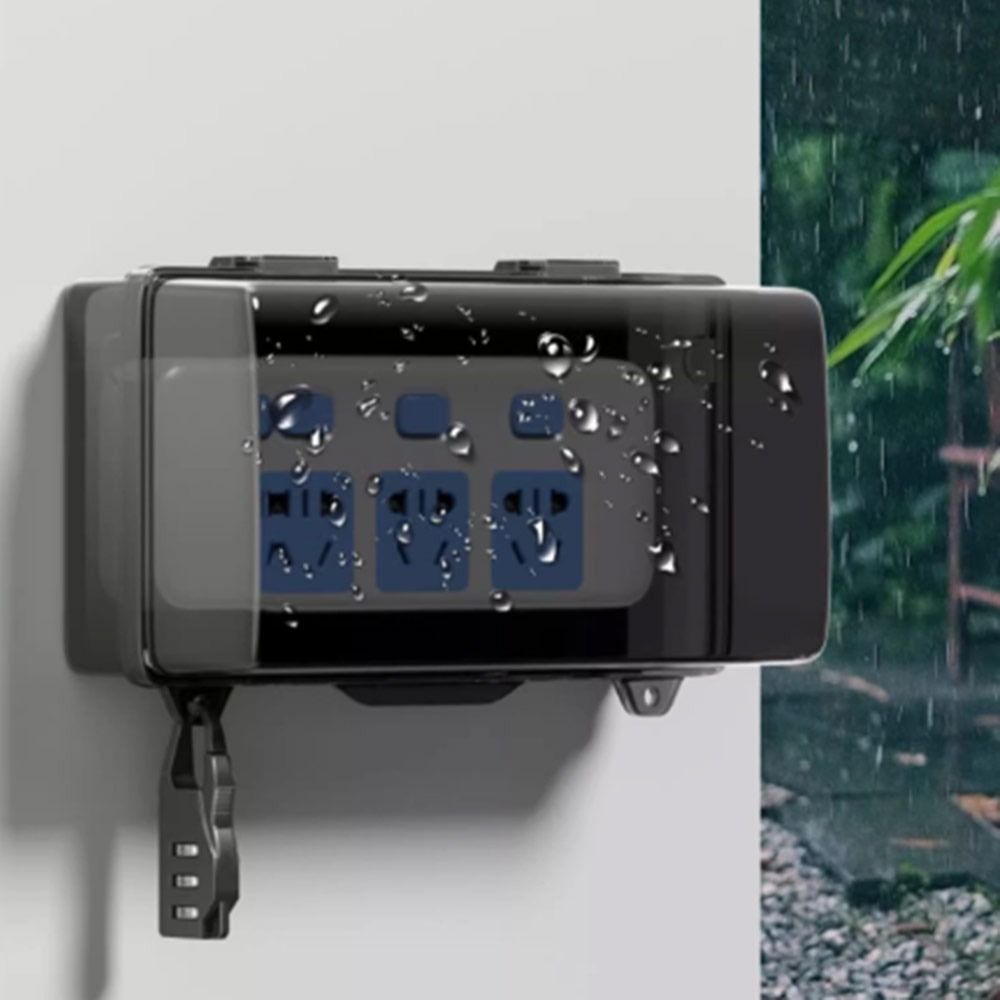 Kotak Steker Plastik Tahan Lam - Outdoor Power Strip Weatherproof ulasan dan harga