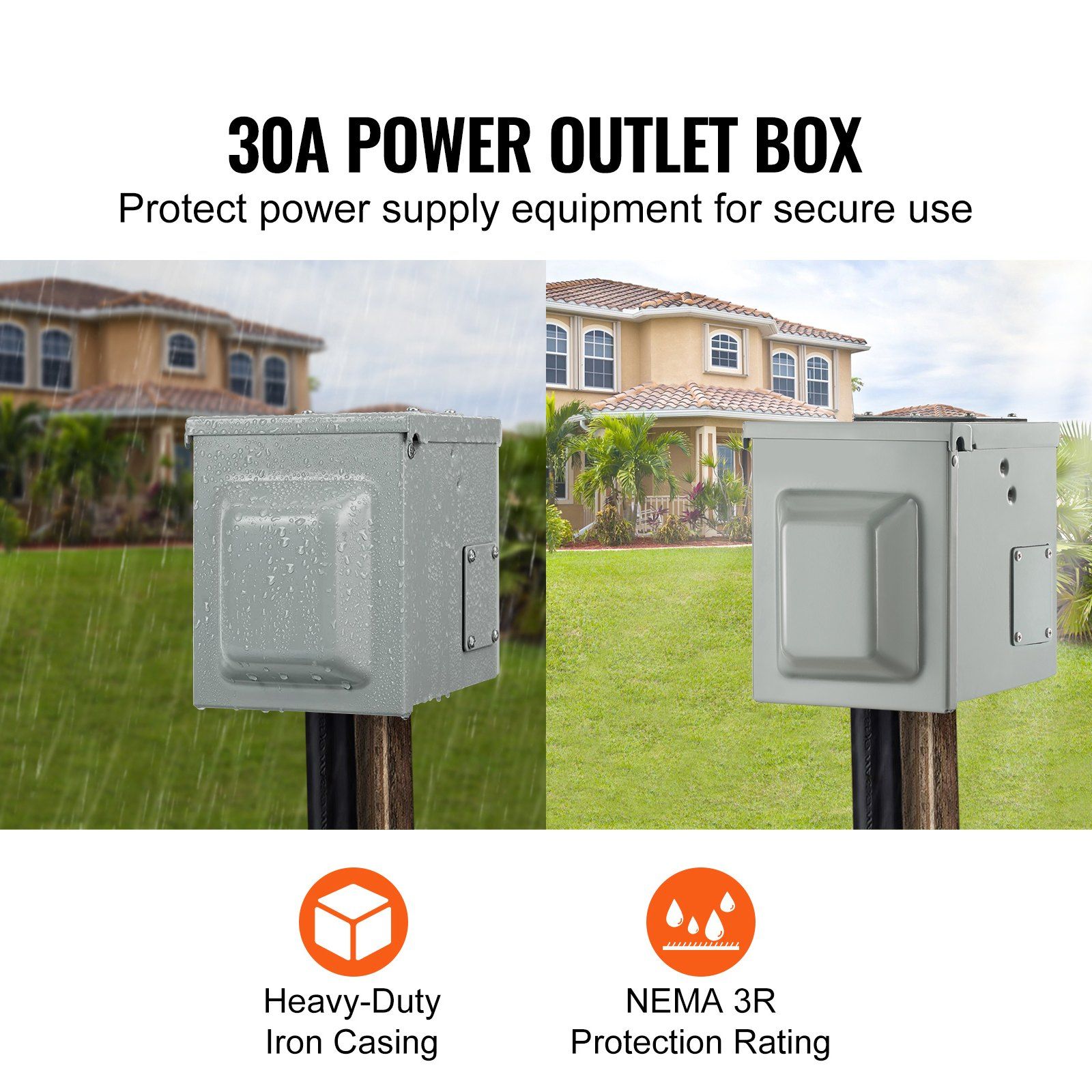 Kotak Stop Kontak RV 30 Amp ya - Outdoor Power Receptacle Box ulasan dan harga