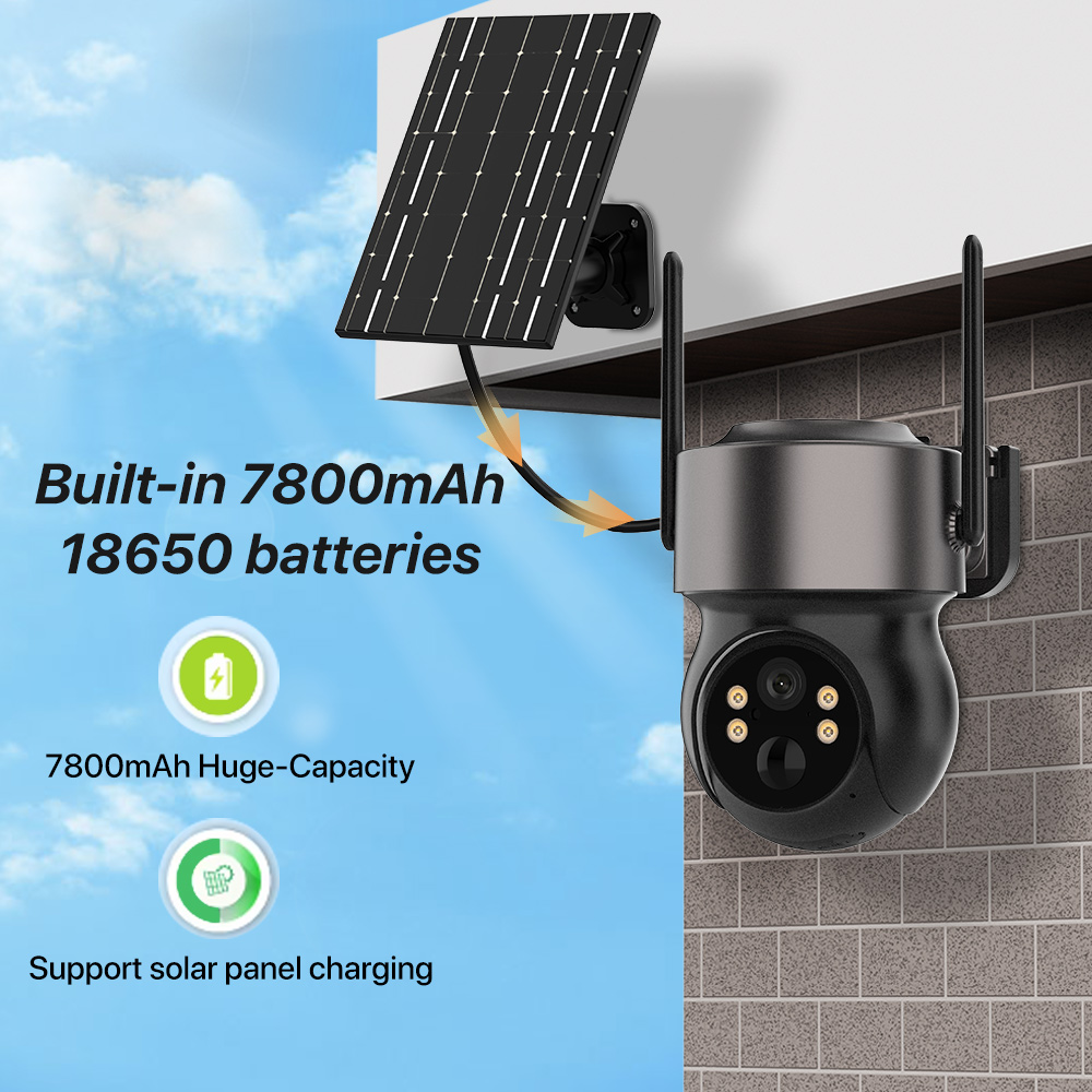 4MP 4G SIM Tenaga Surya Berten - Panel Power Outdoor ulasan dan harga