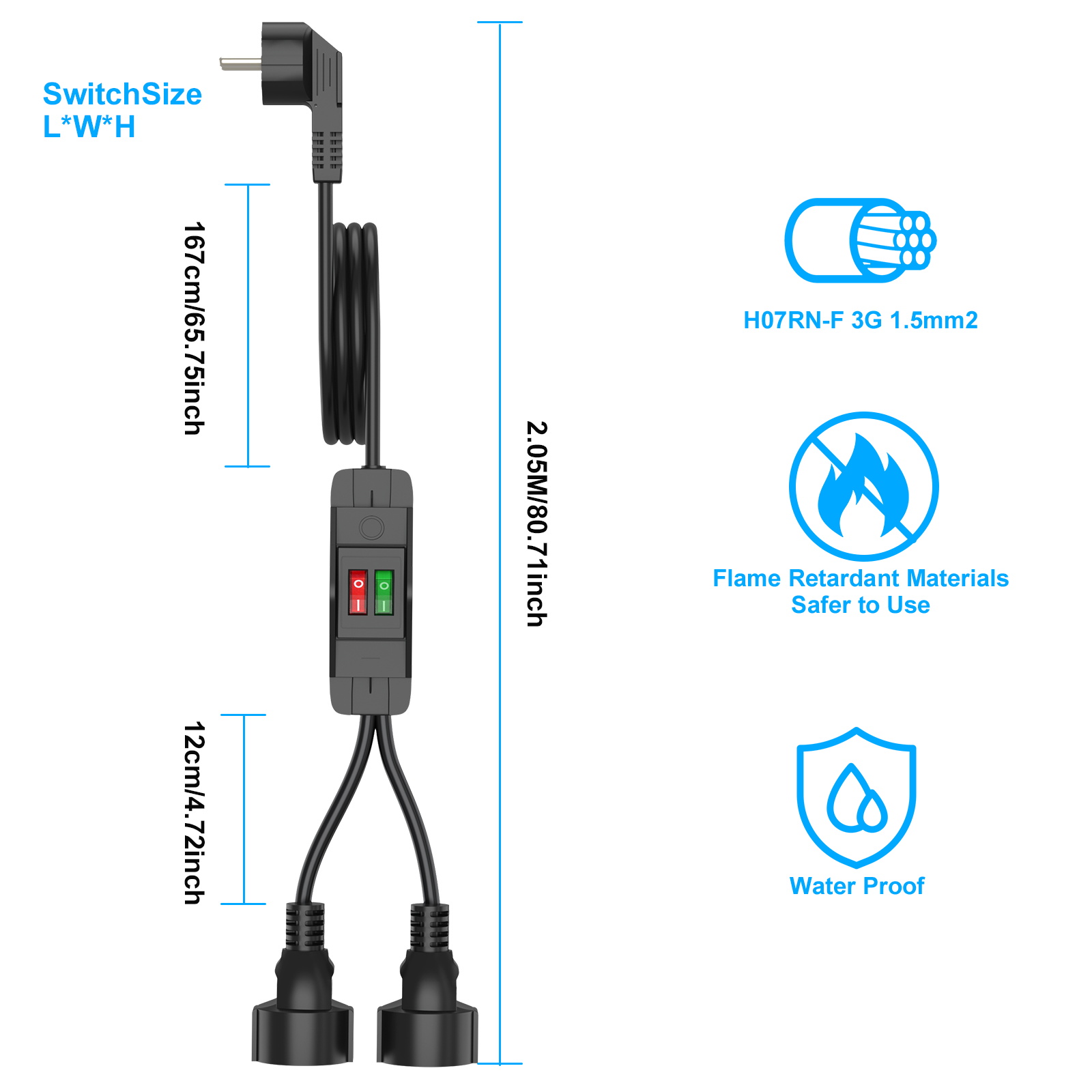 Kabel Ekstensi Colokan EU deng - Outdoor Power Outlet Extension ulasan dan harga