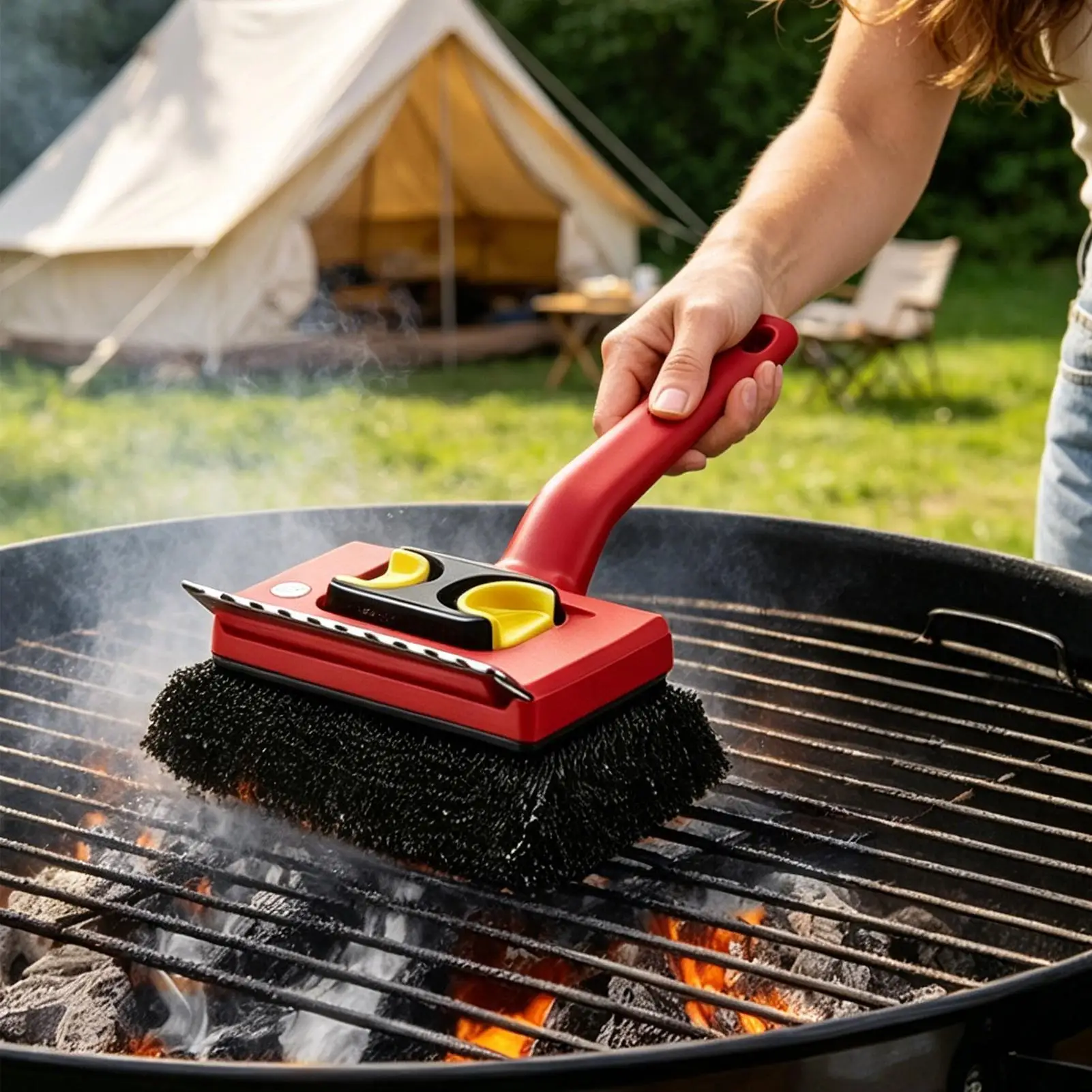 Sikat Panggangan Listrik Gagan - Outdoor Power Brush ulasan dan harga