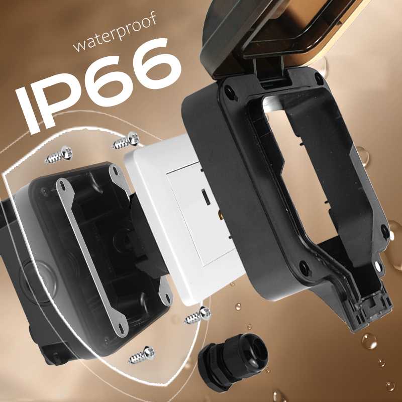 Avoir IP66 soket tahan air din - Outdoor Power Wash ulasan dan harga