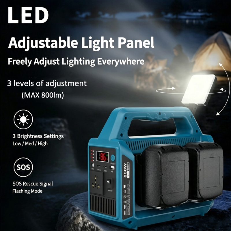 Inverter Baterai Lithium 600W  - Outdoor Power Inverter ulasan dan harga