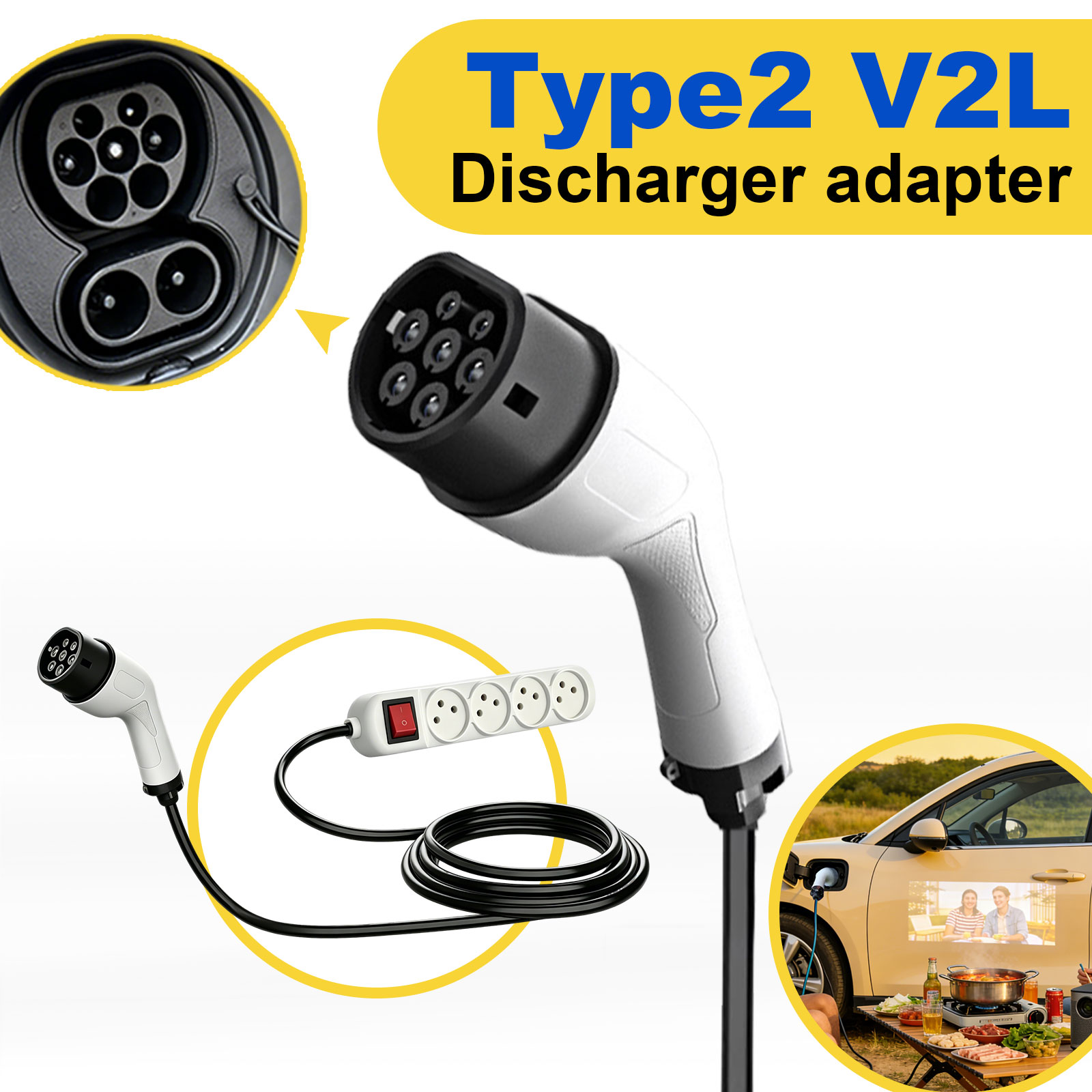 Adaptor Pengisian Daya Tipe 2  - Outdoor Power Outlet Extension ulasan dan harga