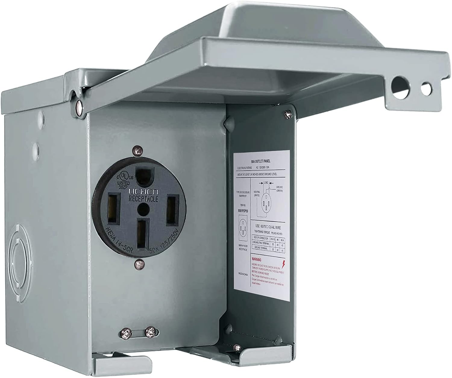 Kotak Outlet daya RV 30/50 Amp - Outdoor Power Receptacle Box ulasan dan harga