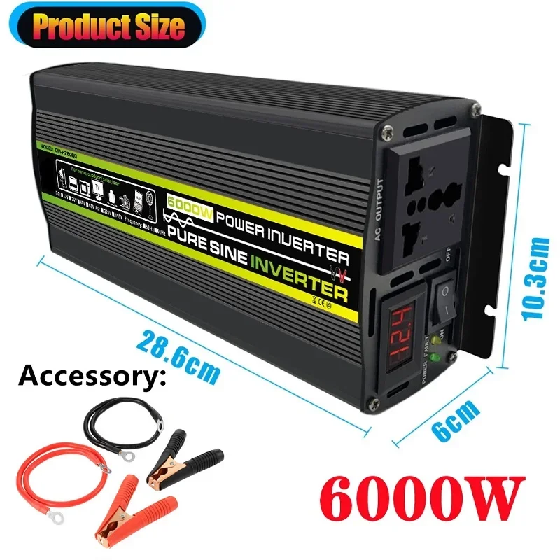 6000W DC12/24V Ke AC 220V Inve - Outdoor Power Inverter ulasan dan harga
